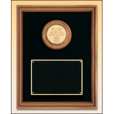 Solid American Walnut Frame with Cast Medallion