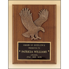 American Walnut Plaque with Eagle Casting