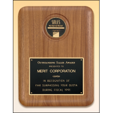 American Walnut Plaque with Medallion