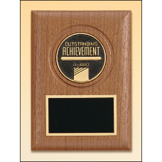 American Walnut Plaque with Medallion