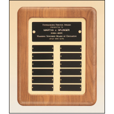 American Walnut Frame Perpetual Plaque