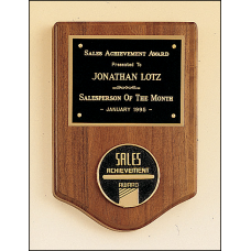 American Walnut Plaque with Medallion