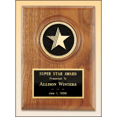American Walnut Star Plaque