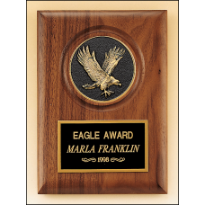 American Walnut Plaque with Eagle Casting American Walnut Plaque with Eagle Casting