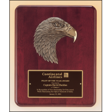 Antique Eagle Rosewood Piano Finish Plaque