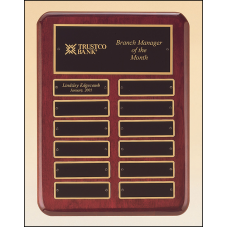 Rosewood Piano Finish Perpetual Plaque