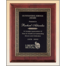 Rosewood Piano Finish Plaque