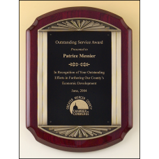 Rosewood Piano Finish Plaque