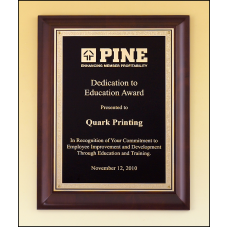 Cherry Finish Plaque