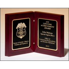 High Gloss Rosewood Stained Book Award 