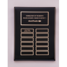 Black Piano-Finish Perpetual Plaque